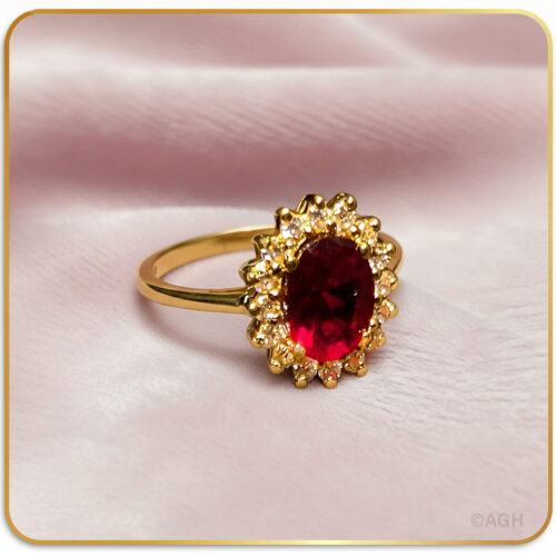 22K Red St. Rose Ring